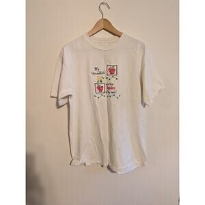 Grandma apple of my eye tee shirt white size XL 100% cotton‎
